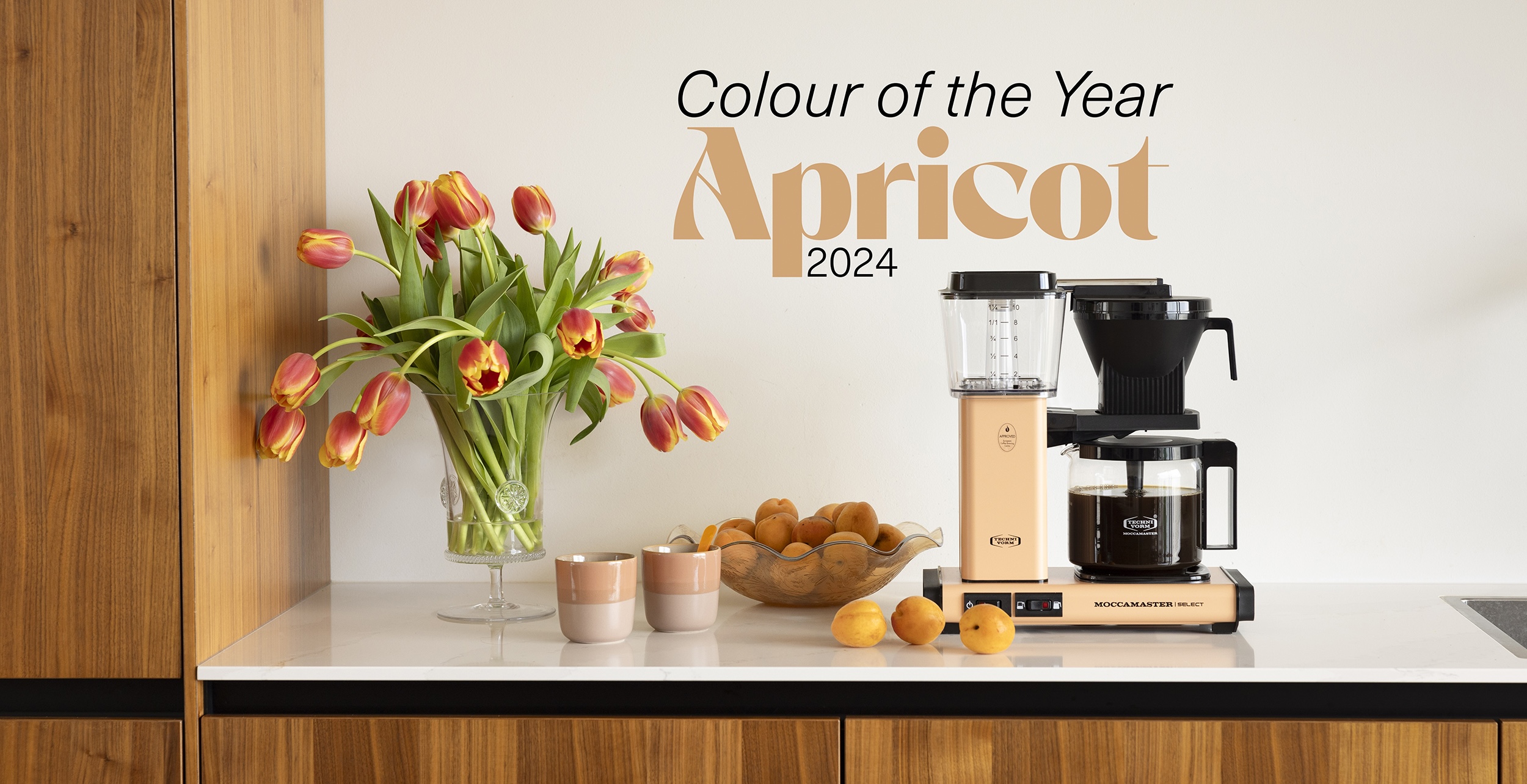 Moccamaster stellt Colour of the Year 2024 vor: 'Apricot'